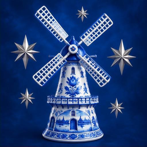Moara de Delft — ilustrație